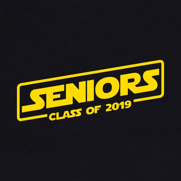 Seniors Class of 2019 Space Movie Logo Design by Brobocop